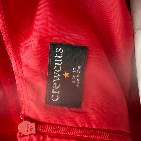 J. Crew Dresses J Crew Crewcuts Size 4 Red Velvet Holiday Dress